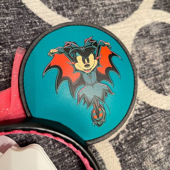 Disney Parks 2023 DVC Vacation Club Happy Halloween Headband Ears Glow in Dark - Picture 5 of 5